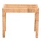 Baxton Studio Abelia Modern Bohemian Natural Rattan and Mahogany Wood Short Accent Bench 229-13147-ZORO - alternate 2
